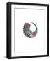 Parrot Motif-Drawpaint Illustration-Framed Giclee Print