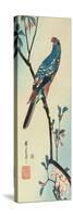 Parrot on a Branch-Ando Hiroshige-Stretched Canvas