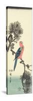 Parrot on Pine Tree, 1847-1852-Utagawa Hiroshige-Stretched Canvas