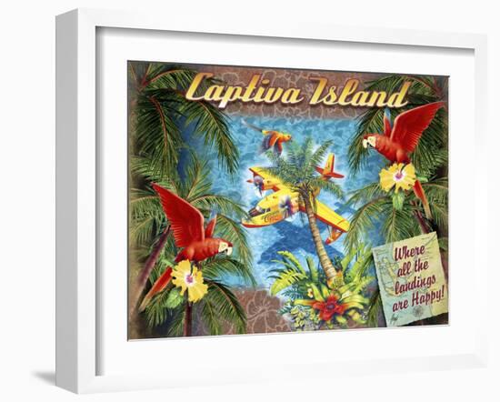 Parrot Palm Clipper-James Mazzotta-Framed Giclee Print