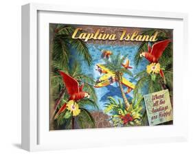 Parrot Palm Clipper-James Mazzotta-Framed Giclee Print