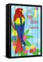 Parrot Party I-Andi Metz-Framed Stretched Canvas