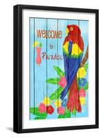 Parrot Party II-Andi Metz-Framed Art Print