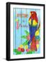 Parrot Party II-Andi Metz-Framed Art Print