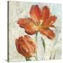 Parrot Tulips II  on Ivory-Danhui Nai-Stretched Canvas