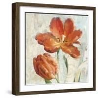 Parrot Tulips II  on Ivory-Danhui Nai-Framed Art Print