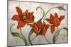 Parrot Tulips-John Zaccheo-Mounted Giclee Print