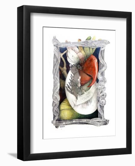 Parrot-Skarlett-Framed Premium Giclee Print