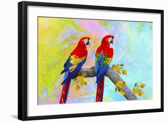 Parrots 87A-Ata Alishahi-Framed Giclee Print