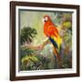 Parrots at Bay I-Jane Slivka-Framed Art Print