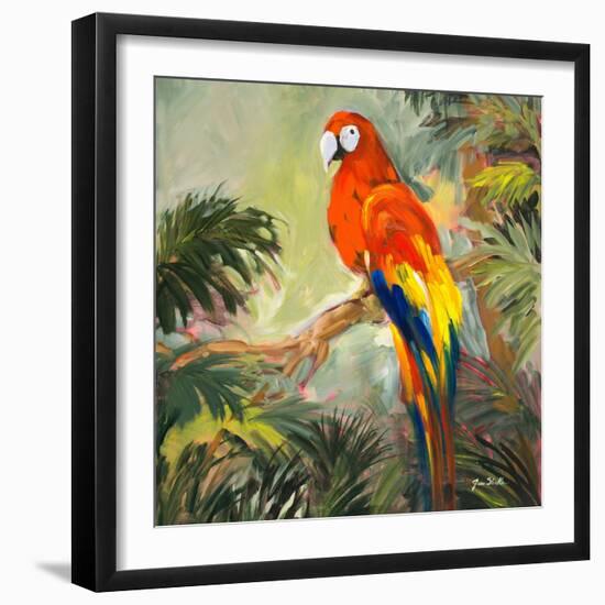 Parrots at Bay I-Jane Slivka-Framed Premium Giclee Print