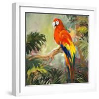 Parrots at Bay I-Jane Slivka-Framed Premium Giclee Print