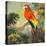 Parrots at Bay I-Jane Slivka-Stretched Canvas