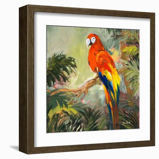 Parrots at Bay I-Jane Slivka-Framed Art Print