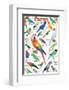 Parrots-null-Framed Art Print