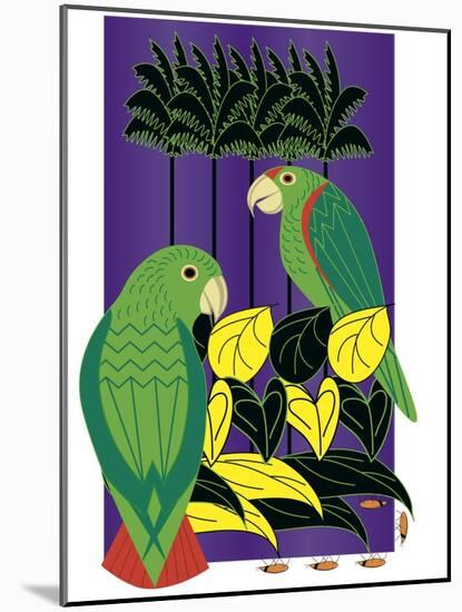 Parrots-Marie Sansone-Mounted Giclee Print