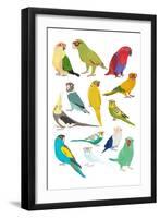 Parrots-Hanna Melin-Framed Art Print