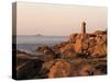 Pars-Kamor Lighthouse, Breton Corniche, Cotes d'Armor, France-David Hughes-Stretched Canvas