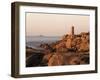 Pars-Kamor Lighthouse, Breton Corniche, Cotes d'Armor, France-David Hughes-Framed Photographic Print