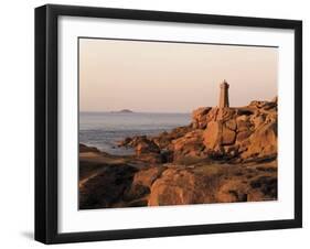 Pars-Kamor Lighthouse, Breton Corniche, Cotes d'Armor, France-David Hughes-Framed Photographic Print