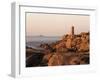 Pars-Kamor Lighthouse, Breton Corniche, Cotes d'Armor, France-David Hughes-Framed Photographic Print
