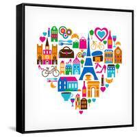 Pars Love - With Set Of Icons-Marish-Framed Stretched Canvas