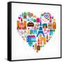 Pars Love - With Set Of Icons-Marish-Framed Stretched Canvas