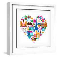 Pars Love - With Set Of Icons-Marish-Framed Art Print