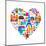 Pars Love - With Set Of Icons-Marish-Mounted Art Print