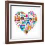 Pars Love - With Set Of Icons-Marish-Framed Art Print