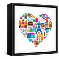 Pars Love - With Set Of Icons-Marish-Framed Stretched Canvas