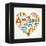 Pars Love - With Set Of Icons-Marish-Framed Stretched Canvas