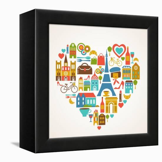 Pars Love - With Set Of Icons-Marish-Framed Stretched Canvas