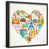 Pars Love - With Set Of Icons-Marish-Framed Art Print