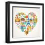 Pars Love - With Set Of Icons-Marish-Framed Art Print