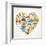 Pars Love - With Set Of Icons-Marish-Framed Art Print