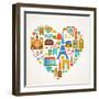 Pars Love - With Set Of Icons-Marish-Framed Art Print