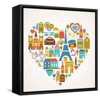 Pars Love - With Set Of Icons-Marish-Framed Stretched Canvas