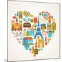 Pars Love - With Set Of Icons-Marish-Mounted Art Print