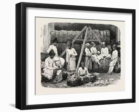 Parsee Cotton Merchants of Bombay, India-null-Framed Giclee Print