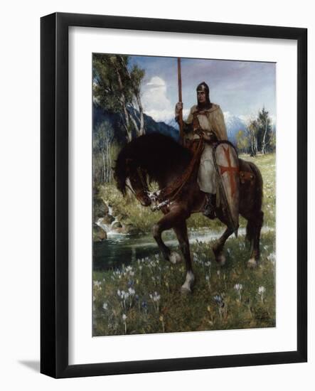 Parsifal in Quest of the Holy Grail, 1912-Ferdinand Leeke-Framed Giclee Print