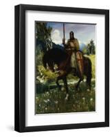 Parsifal in Quest of the Holy Grail, Dated 1912-Ferdinand Leeke-Framed Giclee Print