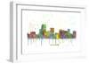 Parsippany New Jersey Skyline MCLR 1-Marlene Watson-Framed Giclee Print