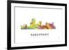 Parsippany New Jersey Skyline-Marlene Watson-Framed Giclee Print