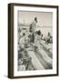 Parsis Worshipping the Rising Sun on the Beach at Bombay-Walter Stanley Paget-Framed Giclee Print