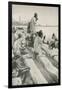 Parsis Worshipping the Rising Sun on the Beach at Bombay-Walter Stanley Paget-Framed Giclee Print