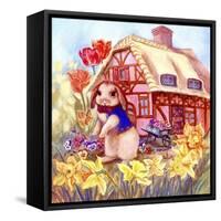 Parsley Bunny's House-Judy Mastrangelo-Framed Stretched Canvas