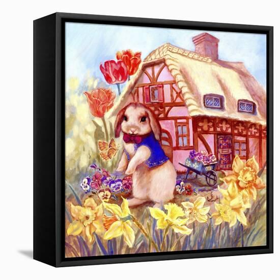 Parsley Bunny's House-Judy Mastrangelo-Framed Stretched Canvas