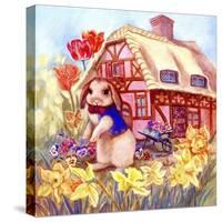 Parsley Bunny's House-Judy Mastrangelo-Stretched Canvas