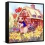 Parsley Bunny's House-Judy Mastrangelo-Framed Stretched Canvas